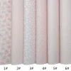 Baby Pink Flowers Hearts Pandas Printed Synthetic Leather Faux Fabric Sheets Felt Backing Vinyl For Earrings bag Bows DIY GM051B