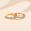 クラスターリングMintybox Moissanite Weddingband Ring S925 Sterling Sliver Sliver Brillion 1.5mmダイヤモンドすべてパステストファインジュエリー