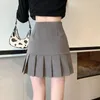 Jupes coréense de mode de mode mini mini 2024 jupe plissée de taille élevée d'été
