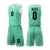 Hoogwaardige basketbaltrui voor volwassenen set vrouwen heren basketbal uniform streep training basketbal pak stiksel kleur sportkleding