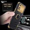 Voor Xiaomi Pocox4 Pro Case Zroteve Crocodile lederen ringhouder Cover op Xiomi Poco M4 X4 GT X3 Pocophone M5 S M5S X5 Pro Cases