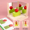 BAMBINI I giochi di pensiero logico modellano i giocattoli abbinati geometria del gioco educativo matematica Mirror Toy Brain Training Insegnamento Assistenza didattica