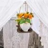 Vases Succulent Plant Pot Weather-proof Swing Faceless Gnome Flowerpot Resin Dwarf Figurine For Indoor Outdoor Vegetable