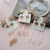 1 paire Classical Hanfu Pildant Pendant Pendre Hairpin Style Style Girls 'accessoires CHEAUX CHIL CILLE DÉCOR