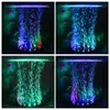 Aquarium Underwater LED Light Air Bubble Stone Colorful For Fish Tank Round Lamp