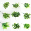 Decorative Flowers & Wreaths Artificial Shrubs Creative Plant Ferns Simulation Plastic Flower Fern Wall Material Accessories206c