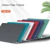 Casos Caso de laptop para Apple MacBook Air Pro 13 14 Casos de textura de fibra de carbono de 16 polegadas Sleeve Soft Fin Protective Notebook Tampa