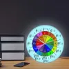 Circle of Fifths Music Theory Cheat Sheet Colorful Wall Clock The Wheel of Harmony Music Theory Ekvationer Musikerna Art Clock
