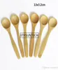 7 Size Small bamboo Spoons Natural EeoFriendly Mini Honey Spoons Kitchen Mini Coffee Teaspoon Kids Ice Cream Scoop 913cm LX10234767825