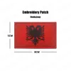 Albanien Kuba Puerto Rico Litauen Portugal Serbien Flagge Reflektierende Stickerei -Patcher -Tracker -Team Moral Taktik