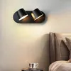 Wandlamp led Noordse persoonlijkheidsbed slaapkamer creativiteit kan worden gedraaid woonkamer gangpad decoratie eenvoudige mode thuis