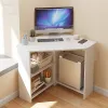 Home Desktop Computer Tuisks Small Apartment Desk Triangle Study Bureau de bureau d'angle Bureau de bureau Home Room Chambre Écriture Pincées