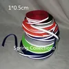 HEOLS HOT SALES! 50 METERS Bredd10mm*Hot Post Width 5mm Reflective Fabric Tape Strip Edging Braid Trim Reflective Webbing Sew On