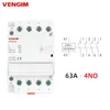 4p 63a AC Contactor 4no 2NO2NC AC220V/230V 50/60Hz DIN RAIL Automatisch huishoudelijke modulaire contactor voor Smart Home House Hotel