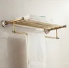 Antique Brass Ceramic Copper Bathroom Accessories Bath Towel Rack Towel Bar Cup Holder Paper Holder Clothe Hook