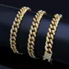 Discount Fashion Men and Women Bracelet Cubain Hip-Hop Pie Zinc Alloy Diamond Gold Bracelet 18K NON-FADING NON-27O