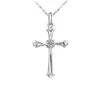 Nieuwe gepersonaliseerde cross zirkoon hanger ketting dames veelzijdige sieraden