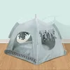 Cat Tent Bed Pet Products The General Teepee Closed Cozy Hammock with Floors Cat House Pet Small Dog House Accessories Products