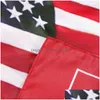 Banner Flagi 30x45cm Trump Garden USA Maga Keep America dwustronna 2024 Flag Drop dostawa do domu Świąteczne zapasy imprezy Dhguv