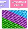 Hartssten DMC 310 kvadratiska rundborr för DIY -diamantmålning broderi Rhinestone färgglad mosaik alla färg 447 5200 3872