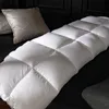 Tjock Winter Däcke Twin Down Quilt For Bed Feather Velvet Filling Ultra Comfy Soft Queen King Comforter Home Soild Color Bedding