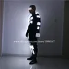 Neue LED Luminous Roboter Dance Anzug mit Gläser Handschuhe LED Blinking Rüstung LED LED OUTFITS BAGE Performance Kostüm Kleidung