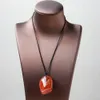 Natural Crystal Stone Twining agate Large particle polished crushed stone health energy Quartz pendant Crystal agate necklace