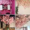 Galho de cerejeira rosa artificial, flor de seda, decoração de casamento DIY, decoração de casa e ao ar livre