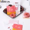 LBSISI Life 50pcs/Lot Transparent Donut Packaging Bags Candy Biscuit Cookies Sweet For Wedding Birthday Party Decoration