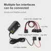 Resfriamento 220V a DC 12V 2A Adaptador de energia Transformador de ventilador de resfriamento DPORT GRANDE FAIS 4P FAN FONDA DE PODER