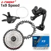 Ltwoo à 9 vitesses A5 Shift Shift 9s Détage arrière cassette KMC X9 Soleil 9V 28/32/42/46/50/52T pour le groupe de groupe Shimano Bike