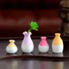 Craft vaso per vaso di fiori in porcellana vintage 1:12 Scala delle bambole in ceramica Accessori per vasi in miniatura Mini pallone giocattolo giocattolo