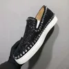 Scarpe casual Black slip-on con paillettes a seque per gli uomini Two Style Runway Flats Fare Sneakers Spring Autunno che corre