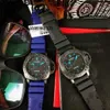 dla męskich zegarków mechanicznych luksusowe automatyczne szafirowe lustro 47 mm 13 mm importowane gumowe opaski zegarkowe Włochy Sport zegarkowe