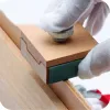 DIY Leather Craft Edge Tool Beech Block Handmade Leather Durable Tanned Tool Wooden Edge Grinding Sandpaper Treatment