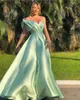 Party Dresses Sondr Mint Green Simple Formal Evening Bow Shoulder Satin Sleeveless A Line Prom for Women 2024