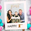 Birthday Photo Booth Frame Happy Birthday Photobooth Props Birthday Party Decor Anniversary Supplies