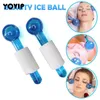 Free Shipping2Pc Beauty Crystal Ball Facial Cooling Ice Globes for Face and Eye Massage Hot Sale Massage Tool