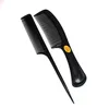 2 PCS Hårkammar Antistatiska kolhår Combs Högkvalitativa Pro Styling Tools Frisör Care Barbers Handle Brush9115063