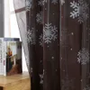 1pcs Weihnachten Schneeflocken Vorhang Tüll Fenster Voile Drape 108 Länge Vorhänge #T1P