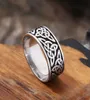 Vintage Celtics Spiral Knot Ring Men And Women Punk Nordic 316L Stainless Steel Viking Ring Biker Amulet Jewelry Size 7132124222