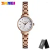 Avanadores de pulso Skmei 1410 Mulheres Moda Ladies Relógios PRESTENTE DE ARIGENTE DE AÇO INONTENCILENTE MONTRE FEMME FEMME FEMME Watch Watch Watch