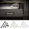 Modern Door Pull Furniture Cabinet Wardrobe Handle Drawer Kitchen Cupboard Metal Black Gold Chrome Luxury Dresser Square Knob