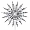 Magical Metal Windmill Garden Decor Unique Solar Wind Spinner Kinetic Metal Wind Spinners Outdoor Lawn Decorative Stakes Yard