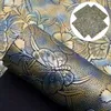 Retro Swirls Butterfly Embossed Faux Leather Sheet Synthetic Leather Fabric For Bows Crafts DIY Handmade Material,1Yc21313