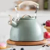 Water Bottles Whistling Tea Kettle 3L Vintage Stainless Steel Stovetop Heat Proof Handle Maker Teapot For Home