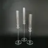 Candle Holders 1 Set 3 Pieces Of Acrylic Candlestick Center Decoration Road Lead Wedding Props Christmas Decora2807