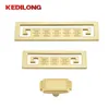 Meubels hardware licht luxe vierkante patroon gouden handgreep zink legering keukenkastje bed lade knop kast hendel