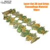3D Loose Leaf Bundle - Laserklippta bladremsor för 3D -kamouflage bra för jaktgardiner, gevär wraps diy ghillie kostymer, 10 st
