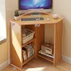 Home Desktop Computer Tuisks Small Apartment Desk Triangle Study Bureau de bureau d'angle Bureau de bureau Home Room Chambre Écriture Pincées